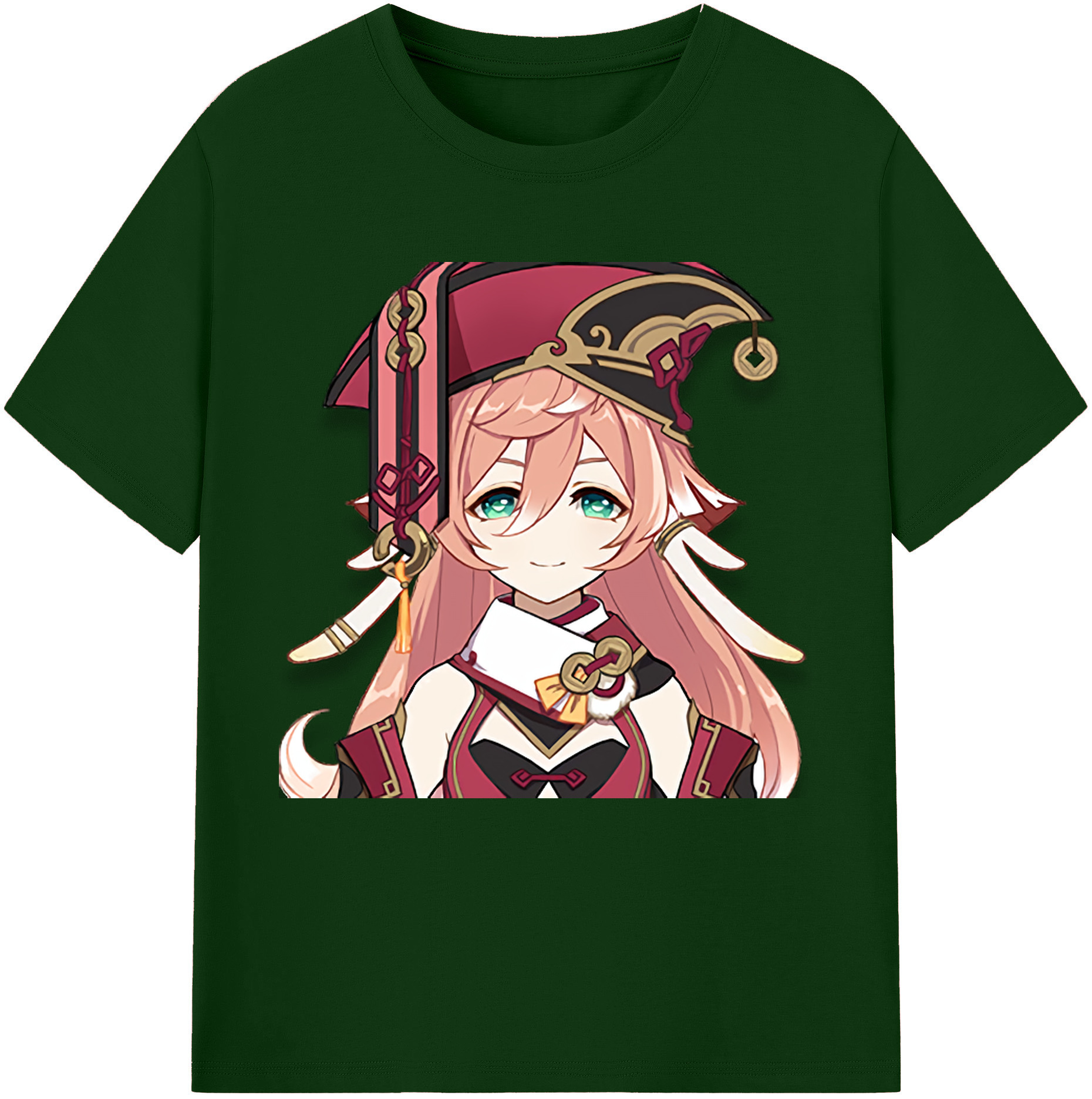 げんし神 ヤンフェイ genshin Yanfei 綿100％半袖Tシャツ（フロントプリント）